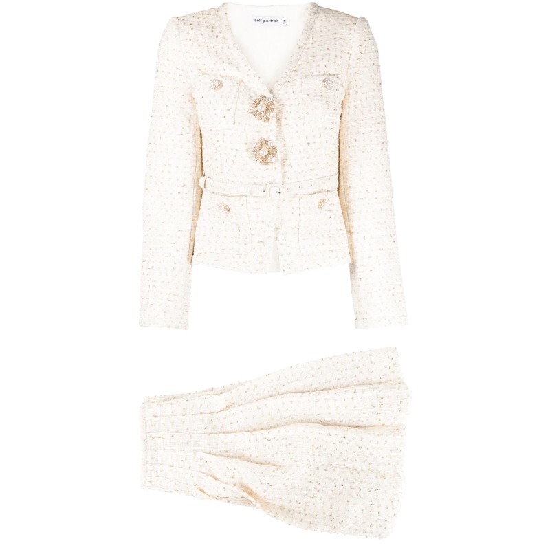 Metallic boucle mini jacket dr