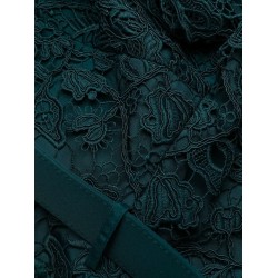 Teal lace bodice mini dress