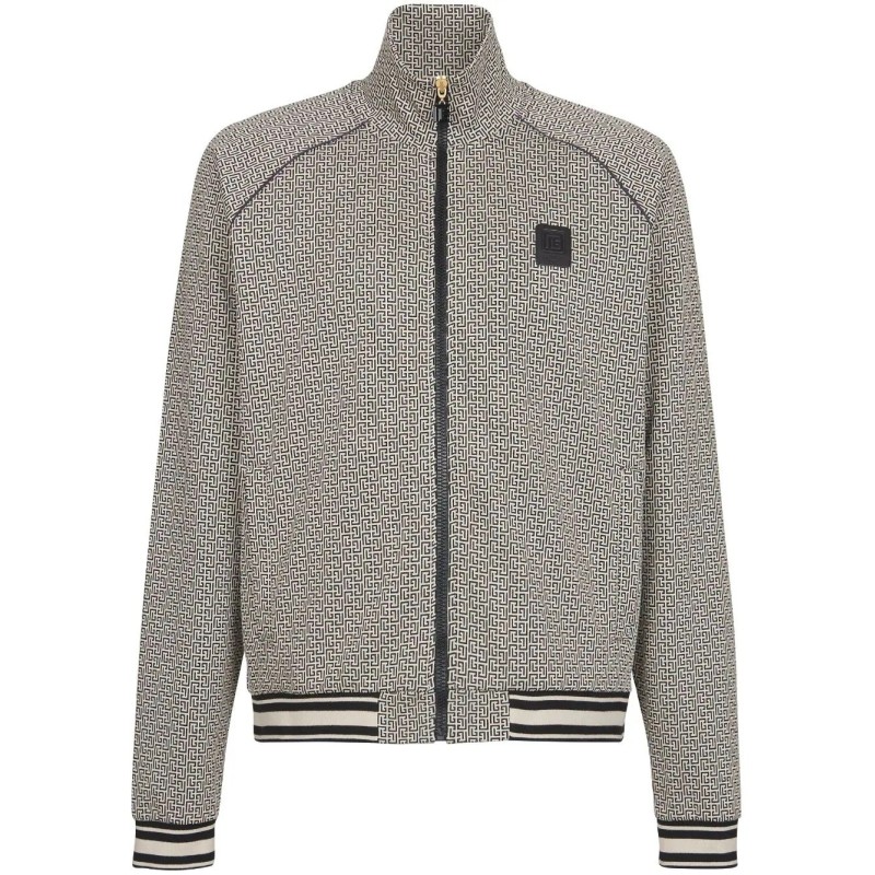 Monogram jacquard track jacket