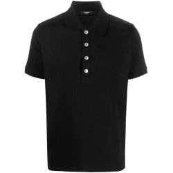 Monogram cotton pique polo