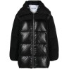 Mix puffer midi jacket