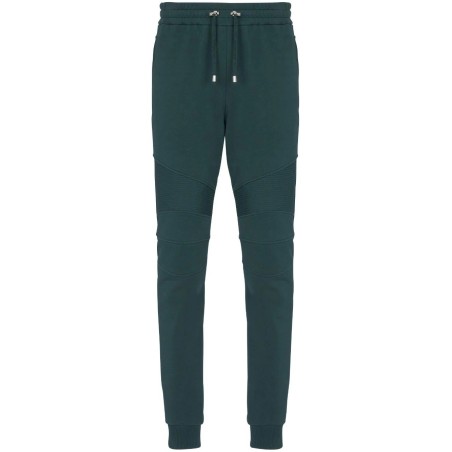 Ribbed balmain flock sweatpant