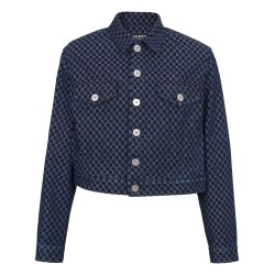 Monogram jacquard boxy jacket