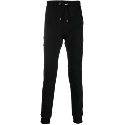 Ribbed balmain flock sweatpant