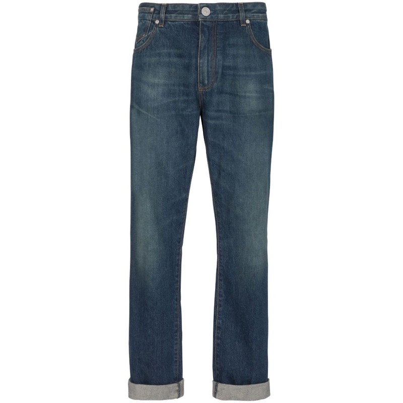 Medium blue regular denim pant