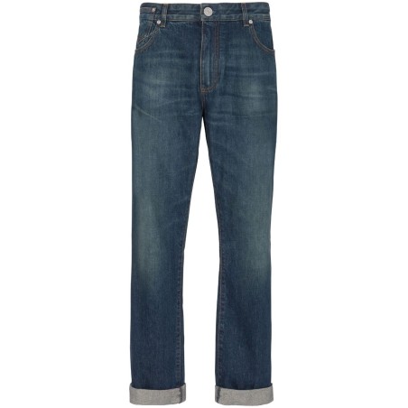 Medium blue regular denim pant