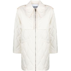 Ripstop quilt midi jacket