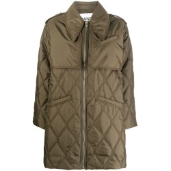 Ripstop quilt midi jacket