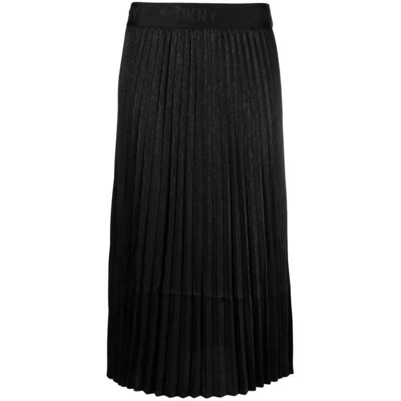 Jacquard pleated skirt