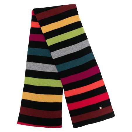 Striped multicolor scarf