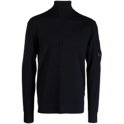 Polo collar sweatshirt