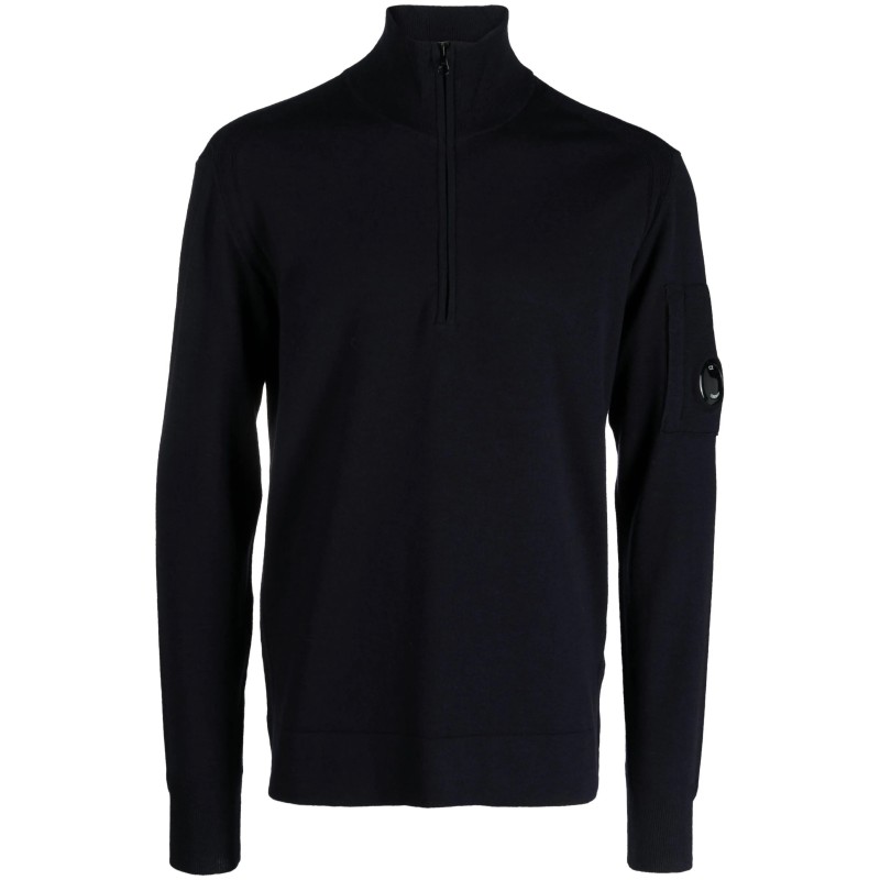 Polo collar sweatshirt