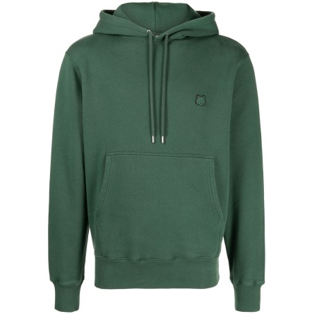 Tonal fox head patch hoodie