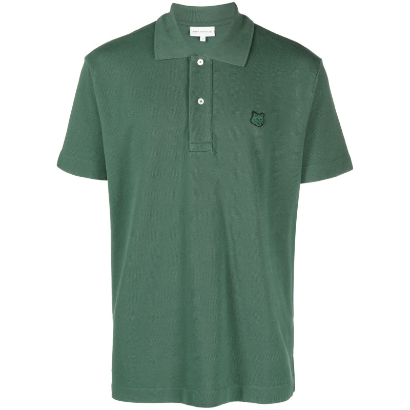 Tonal fox head patch polo