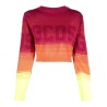 Lurex degradé cropped sweater