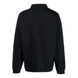 French terry qtr zip sweater