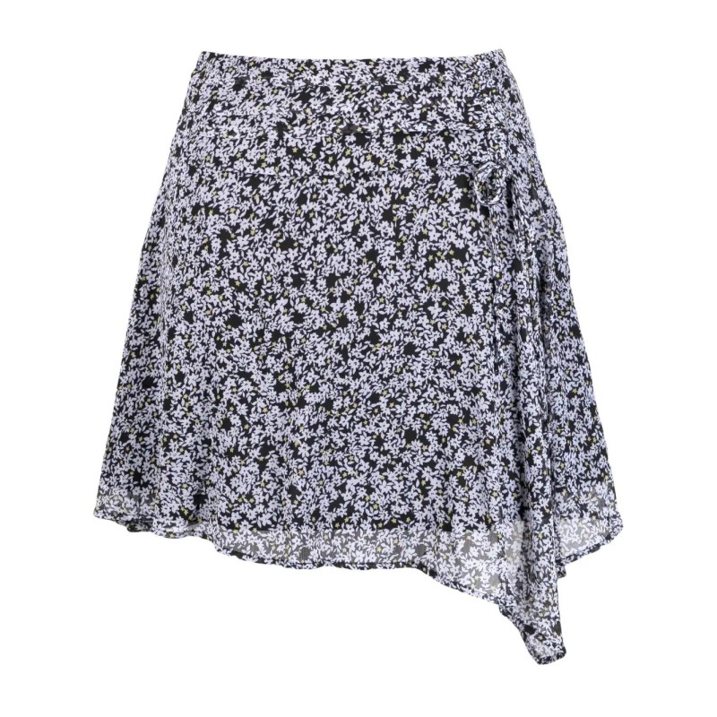 Prntd wrap skirt