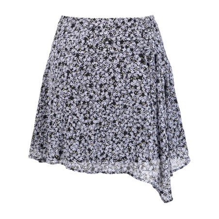 Prntd wrap skirt