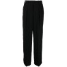 Wide leg crepe trousers