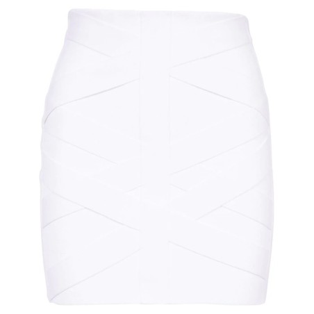 BANDAGE KNITTED SHORT SKIRT