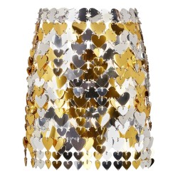 Icon metalic mini skirt