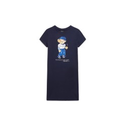 Polo bear jersey dress (7-16)