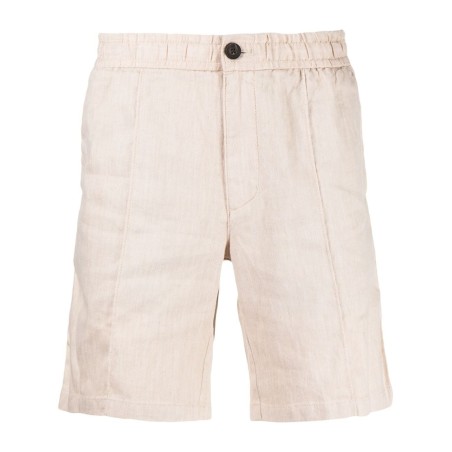 Linen pintuck short