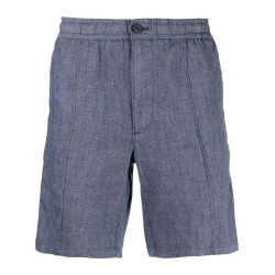 Linen pintuck short