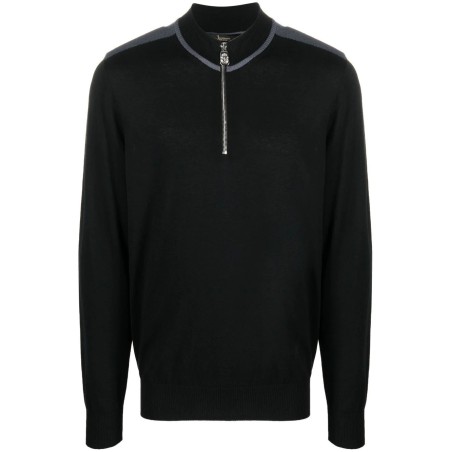 High Neck Zip Up Pullover