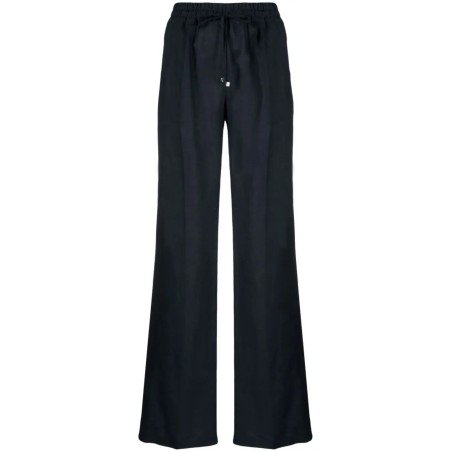 High waist wide leg trousers