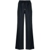 High waist wide leg trousers