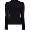 Matte viscose knit sweater