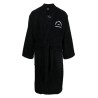 Unisex address logo bathrobe