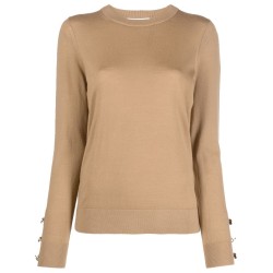 Merino button  sweater