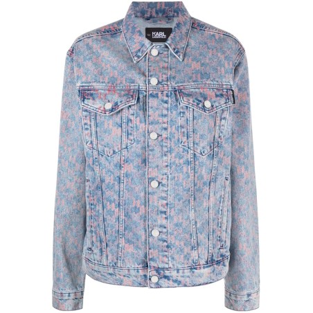 Kl printed denim jacket