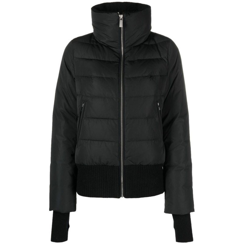 Quilted short down jacket