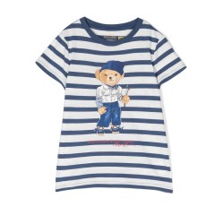 Polo bear striped tee (2-6x)