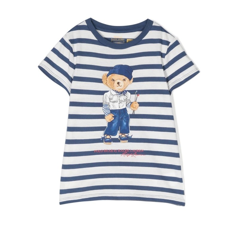 Polo bear striped tee (2-6x)