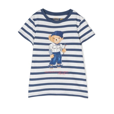 Polo bear striped tee (2-6x)