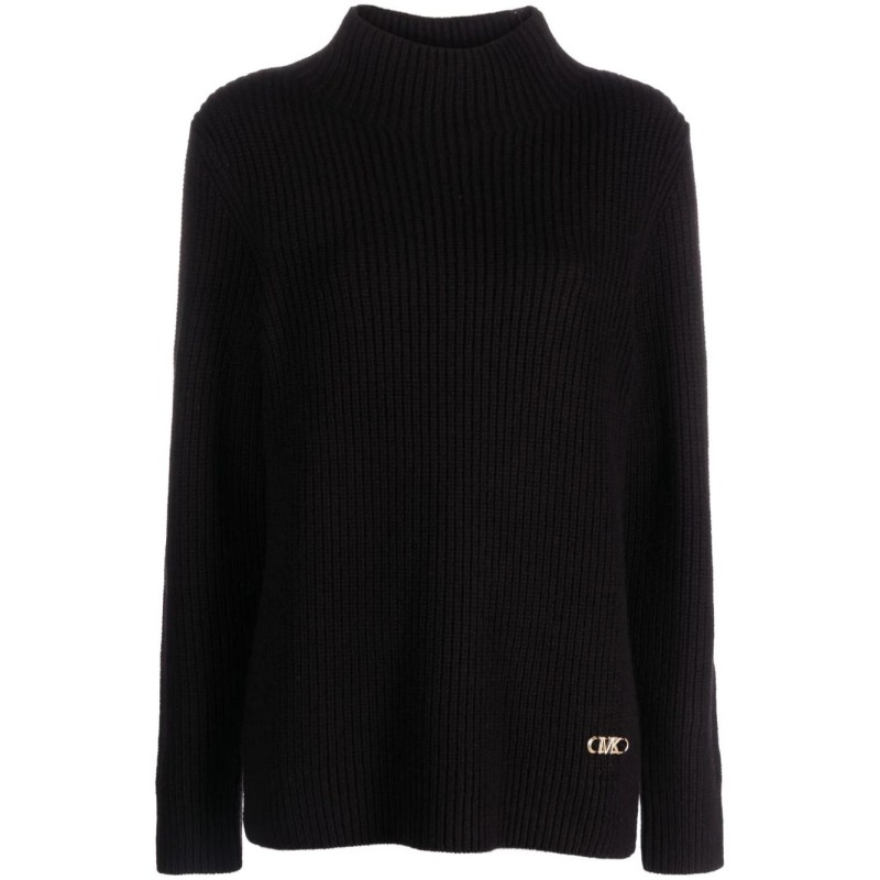 Funnel neck ls sweater