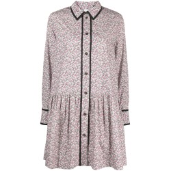 Printed mini shirt dress