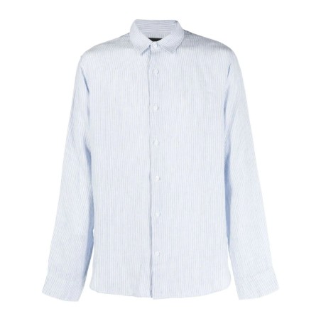 Linen stripe button down