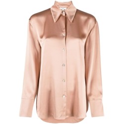 Long sleeve ruched bk blouse