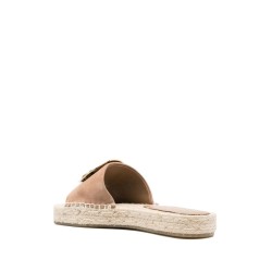 Double t espadrille slide