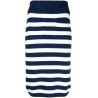 Nautical stripes midi skirt