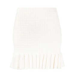 Sequin textured knit skirt