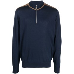 High Neck Zip Up Pullover