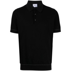 Knit polo with stand 3 buttons