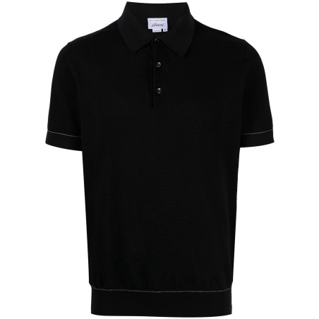 Knit polo with stand 3 buttons