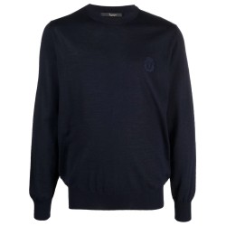 Merino wool pullover round nec